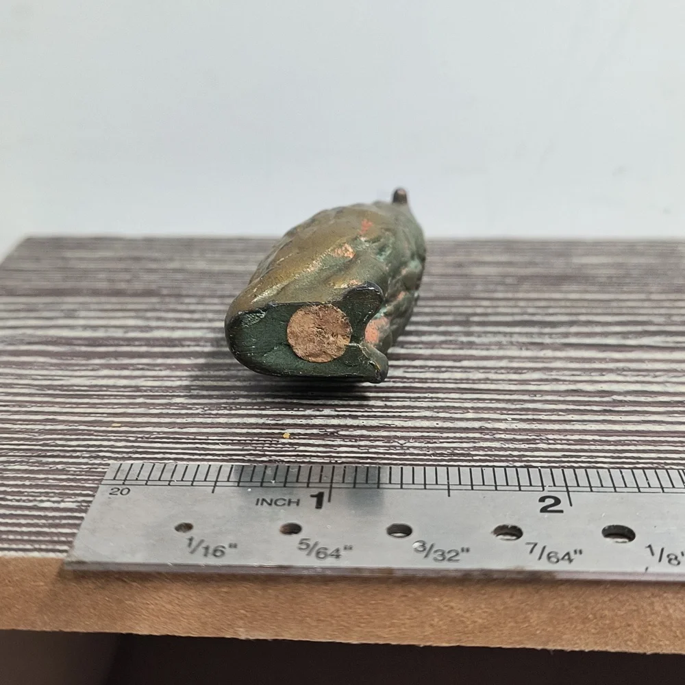 Vintage Owl Statue Figurine Brass 2”